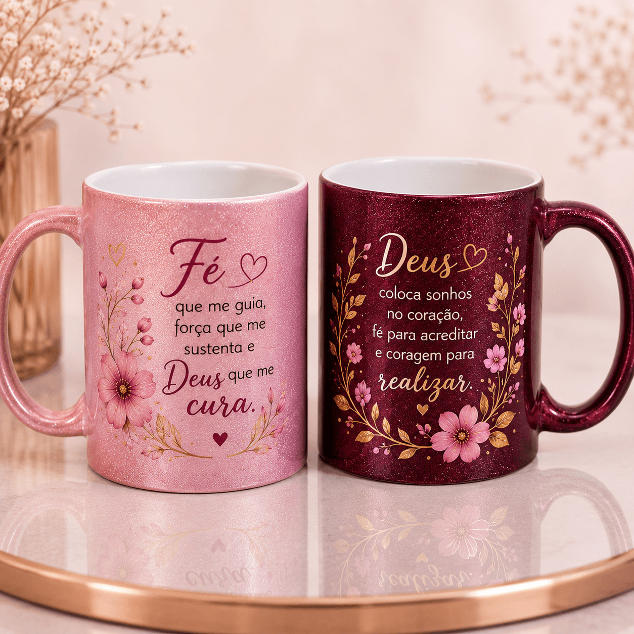 Caneca com Gliter - 325ml